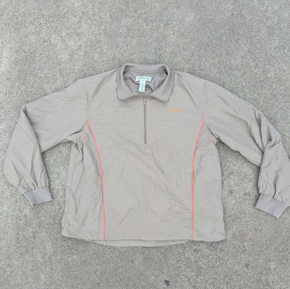 Orvis Mens Activewear Jacket 1/4 Zip‎ pullover Sz L